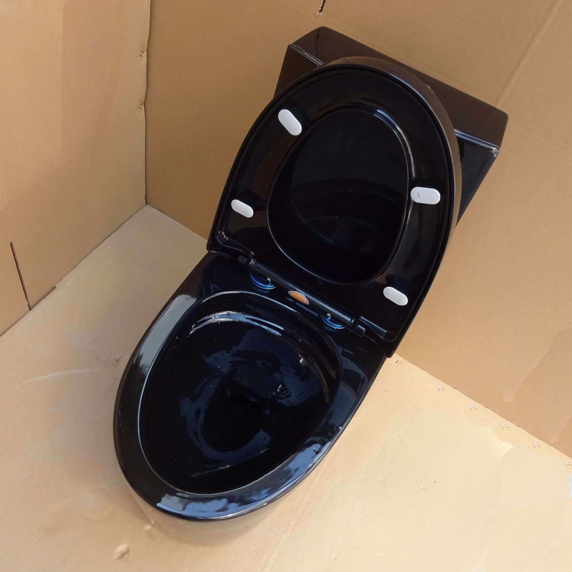 黑色超漩连体坐便器1101