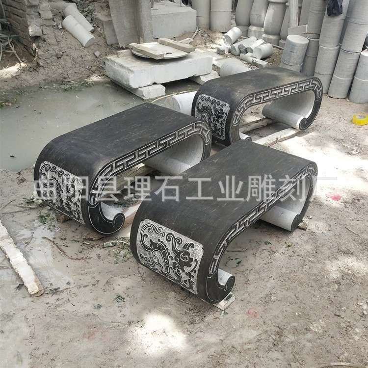 仿古青石庙宇供桌香案石雕神桌 大理石雕刻供桌 款式多样厂家供应