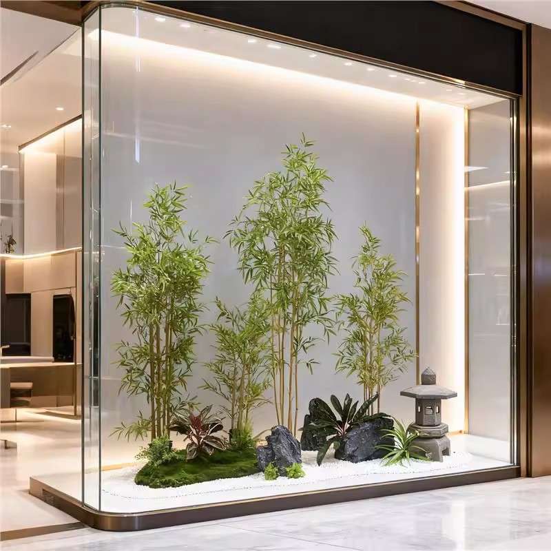 仿真竹子绿植造景组合软装新中式室内景观布置摆件橱窗装饰假植物