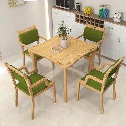适老化餐桌椅康养家具养老院老年公寓敬老院实木餐桌椅组合老人椅