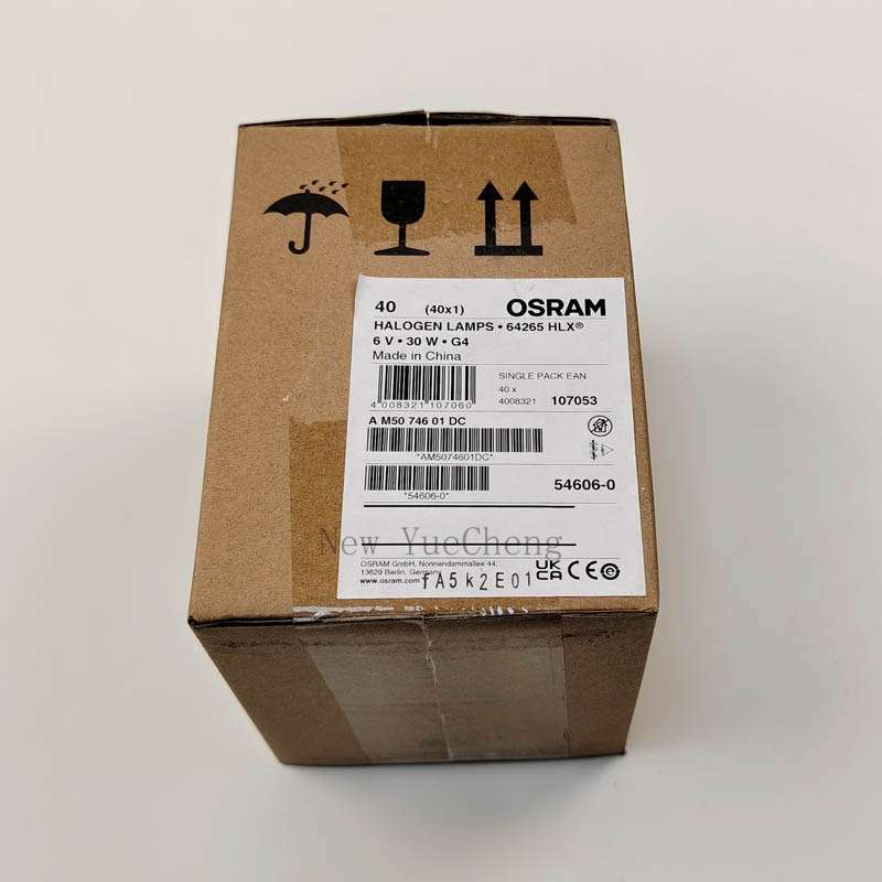 OSRAM欧司朗64265 HLX 6V30W显微镜 生化分析仪 光度计卤钨灯