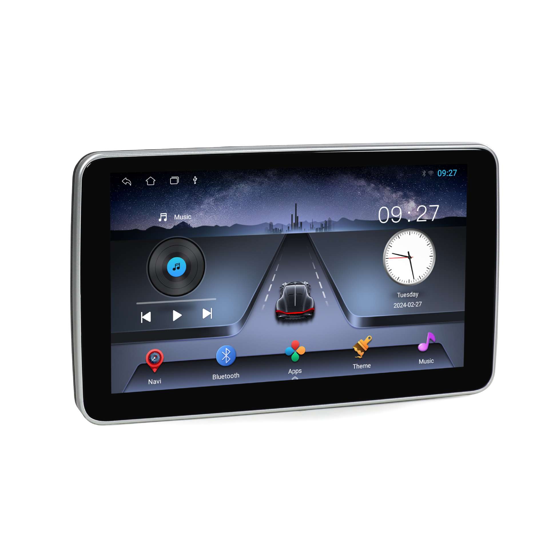 升级版10.1寸外挂安卓头枕显示器后排娱乐系统电视支持carplay
