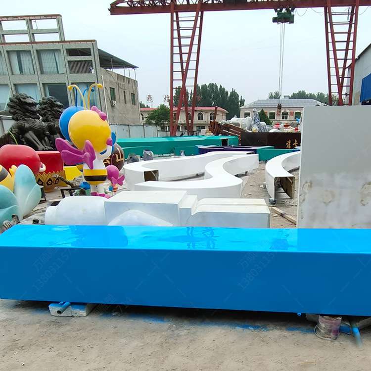 玻璃钢树池坐凳户外学校树围椅公园长条凳商场创意休闲座椅制作