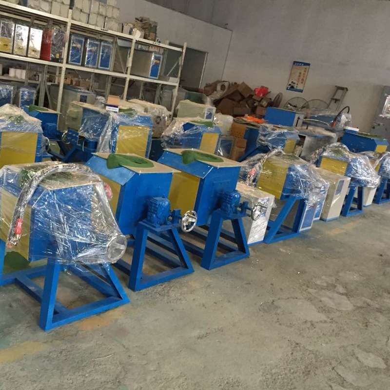 中频黄金熔炼炉铂金银铜金属熔炼提纯铸造坩锅金子中小型出口非洲