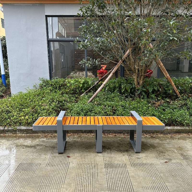 实木公园椅户外庭院休闲多人长排椅防腐木塑木复古美观公园坐凳