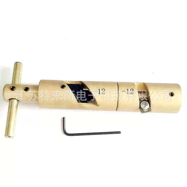 有线电视铝管电缆75-12连接器 掏空器一体掏空剥皮工具