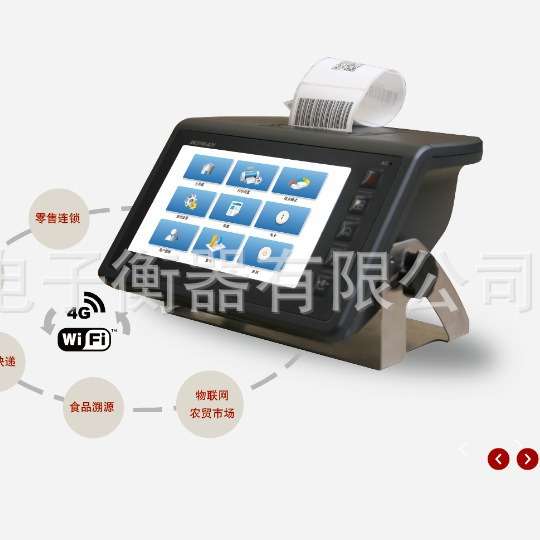 外销标签打印电子平台秤2000kg防水防腐电子地磅外接磅单打印机