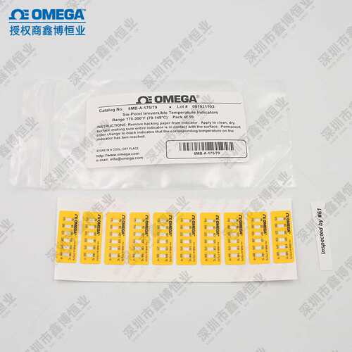 6MA-A-160/71-30 6MA-A-160/71 TL-S-410-50奥米佳测温纸温度标签
