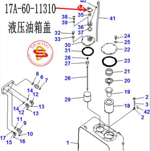 17A-60-11310液压油箱盖PC200-6 S6D102油箱盖