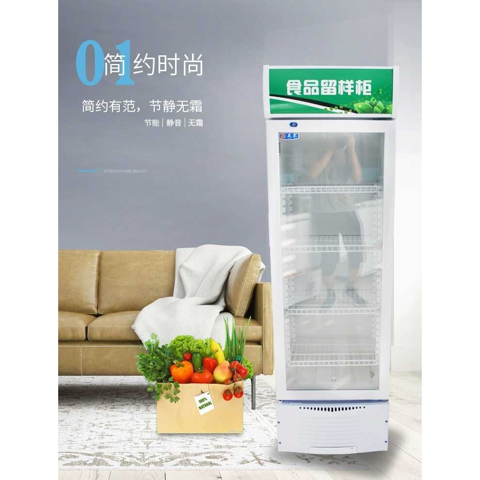 食品留样柜水果蔬菜保鲜柜小型冰箱家用冰吧单门冷藏展示柜