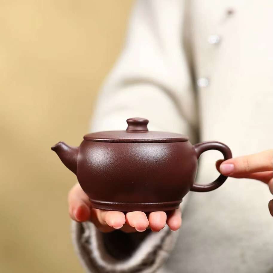 正宗宜兴卢伟萍紫砂壶原矿陈腐紫泥大口碗玉壶家用高档泡茶壶茶具
