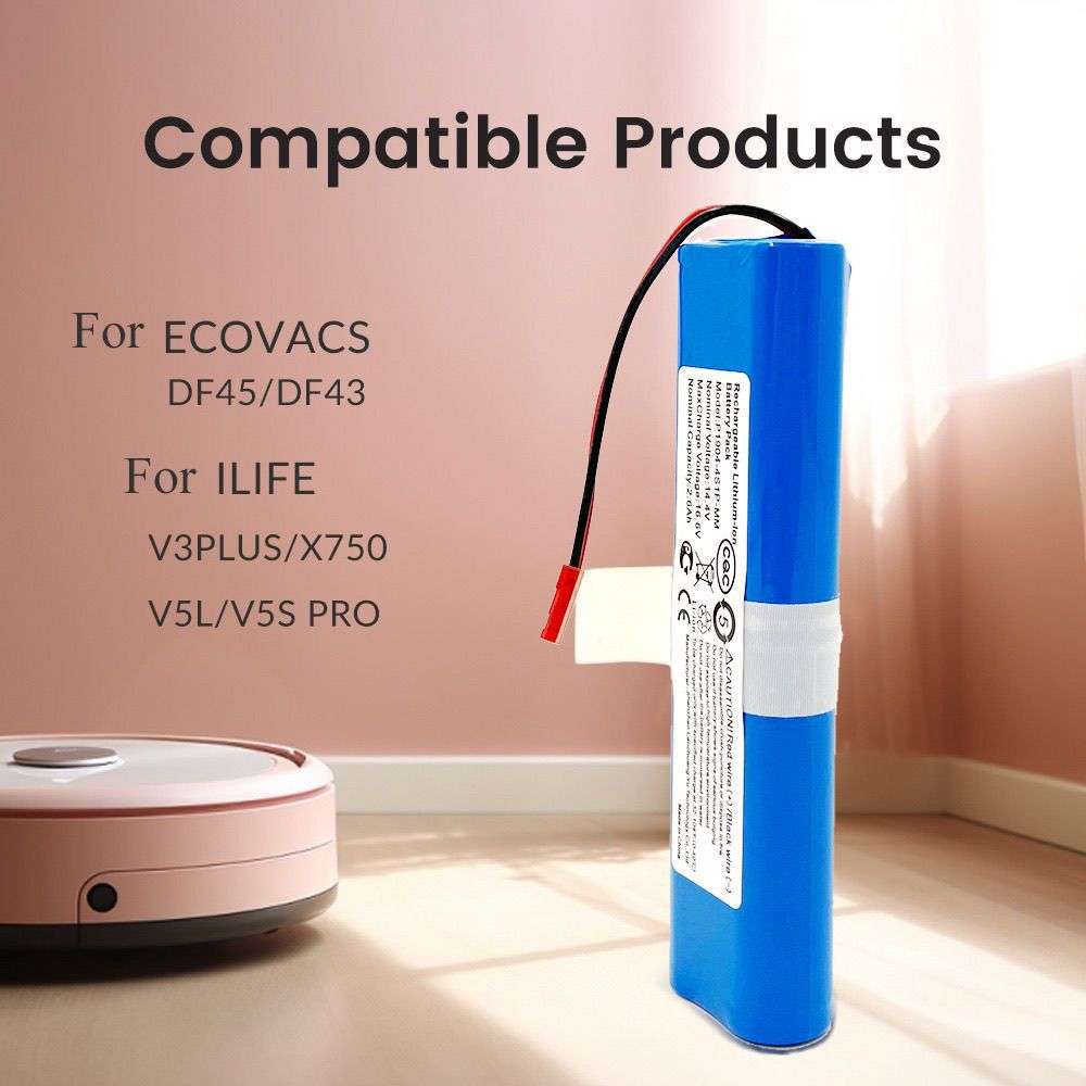 适用科沃斯DF45/DF43 V3 PLUS X750/V55 PRO系列扫地机方块可充电
