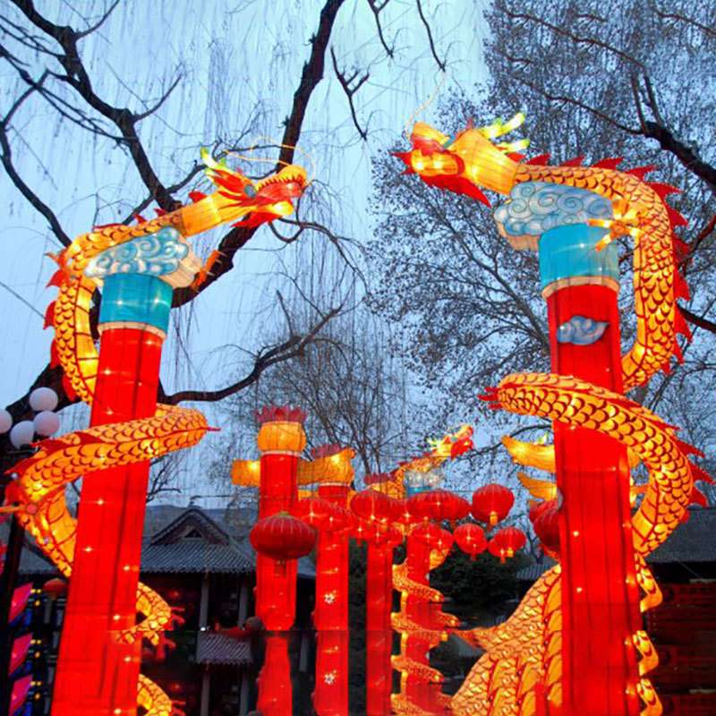 广西不夜城花灯中国风户外灯大型灯笼手工亮化动物造型灯摆件装饰