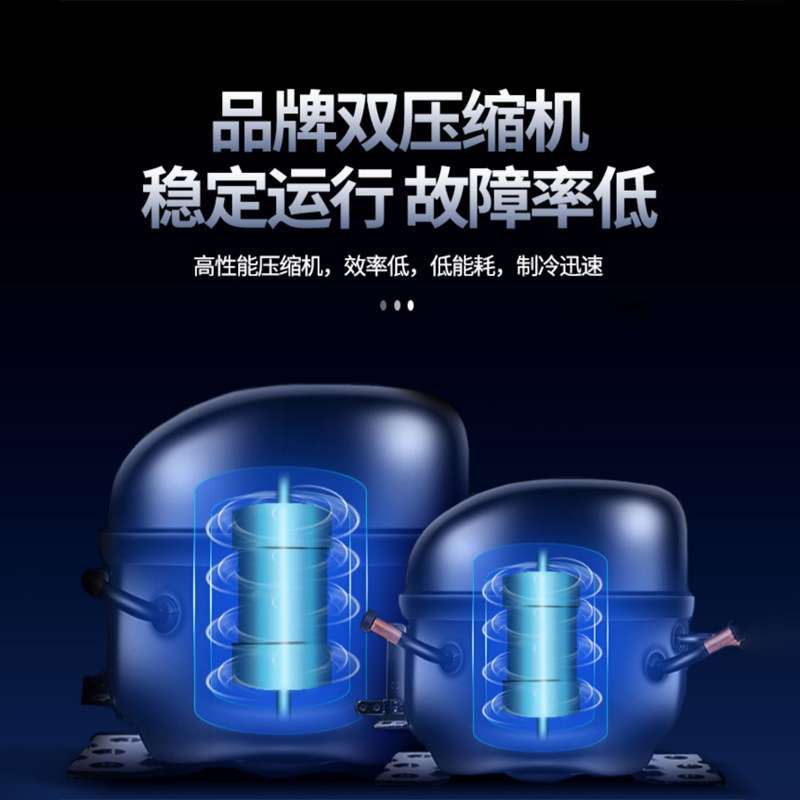 穗凌双温冷藏冷冻保鲜点菜柜商用麻辣烫展示柜饭店烧烤冷藏柜