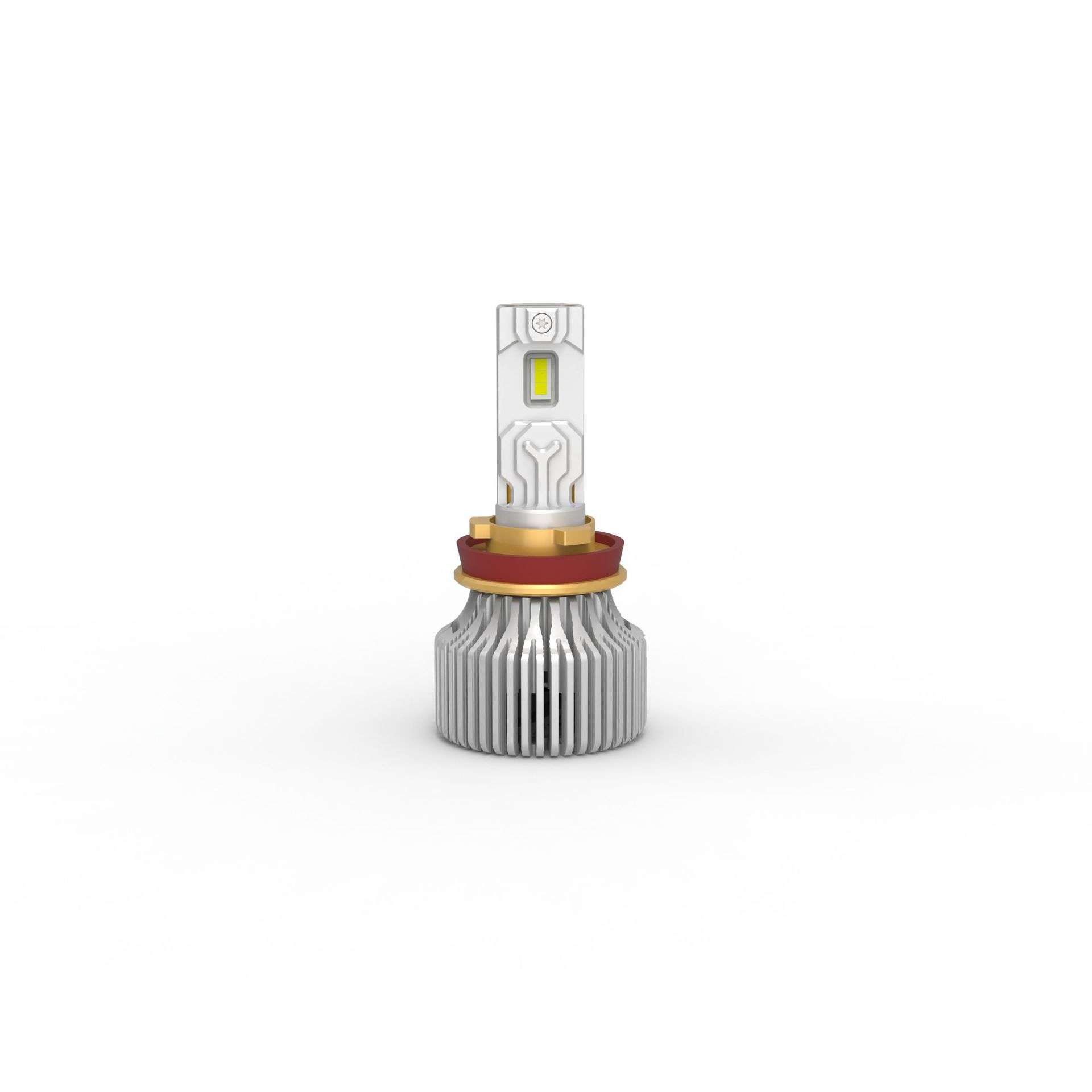 汽车LED大灯H7H4双铜管散热140W功率led前照明灯9005H11雾灯解码