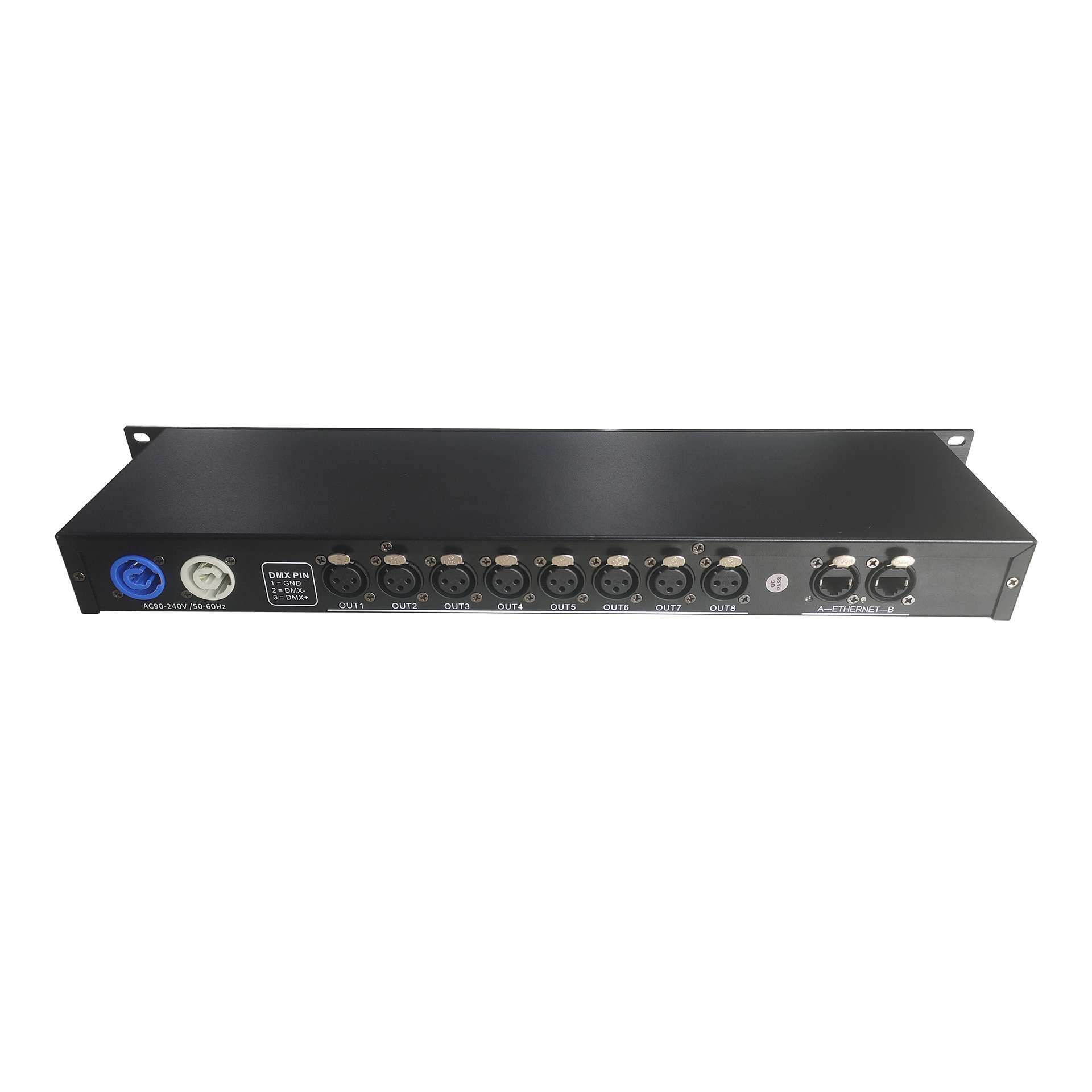 舞台灯光8路 ArtNet - dmx 512 网络转换器 /扩展器 4096通道