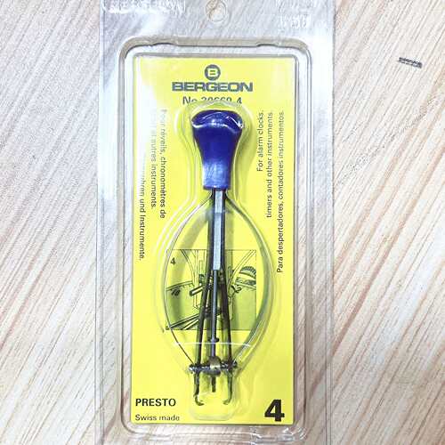 瑞士博格BERGEON30669-4起针钳 移除闹钟及大型仪器指针用