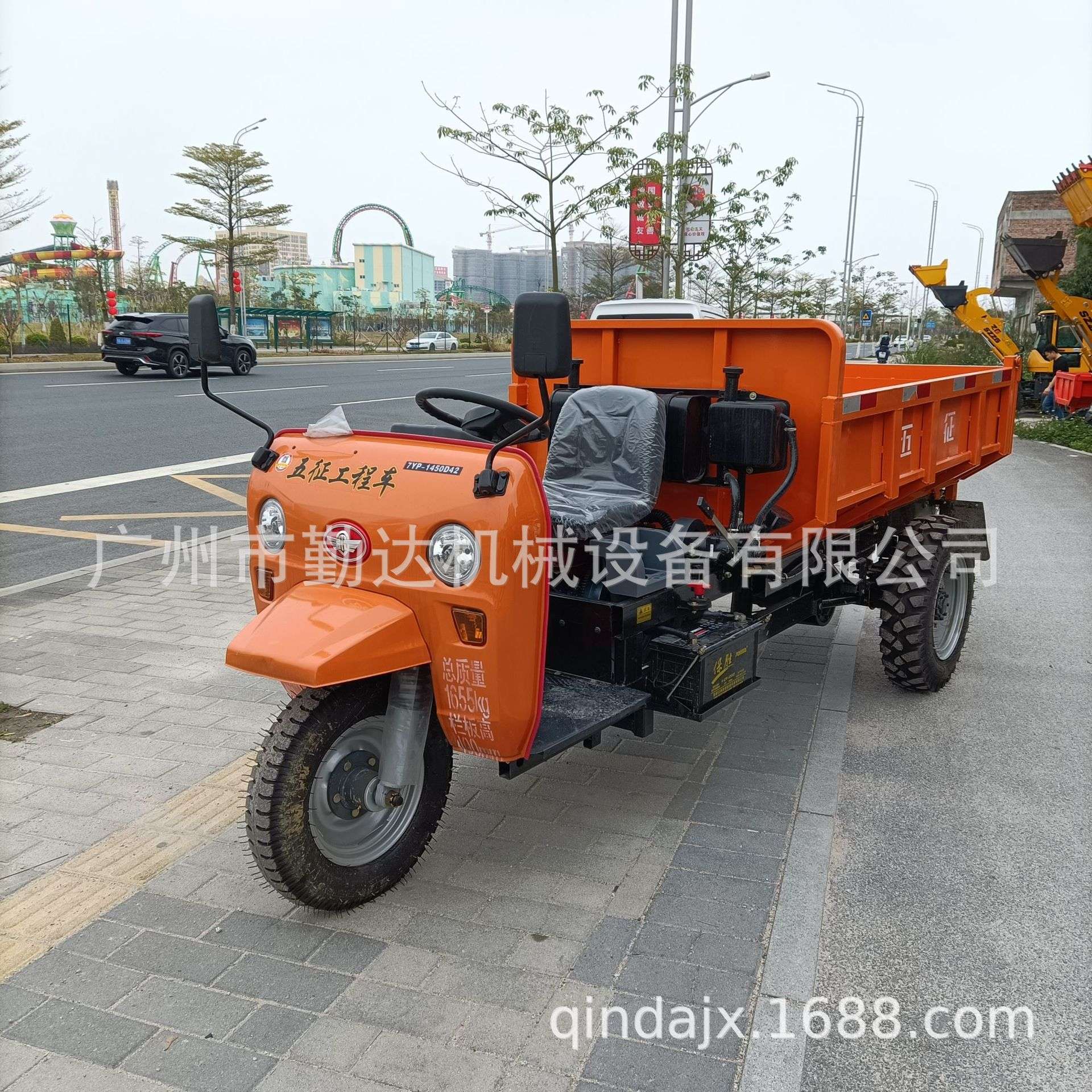 广州从化区供应液压自卸柴油三轮车 22马力五征小型工程车