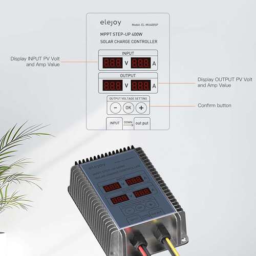 MPPT Step-UP Solar Charge Controller 15 Amp 400W 300W 200W