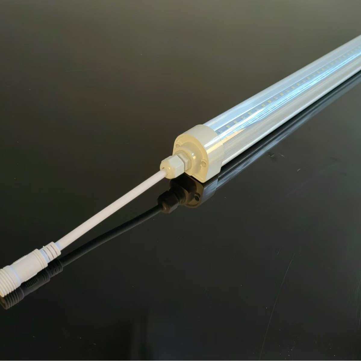 ip65防水灯管外壳 T15植物补光灯管套件 39W 1.2米 温室可吊装