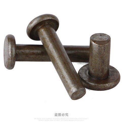 GB109本色平头铁铆钉铁实心铆钉铁钉8mm系列【5公斤起拍】