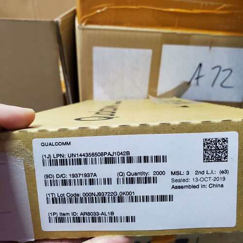 现货应该AR8033-AL1B-R AR8033-AL1A 以太网收发器芯片IC原装进口