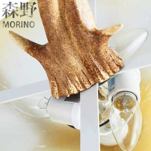 森野照明美式乡村鹿角灯客厅餐厅咖啡厅别墅阳台过道复古鹿角吊灯