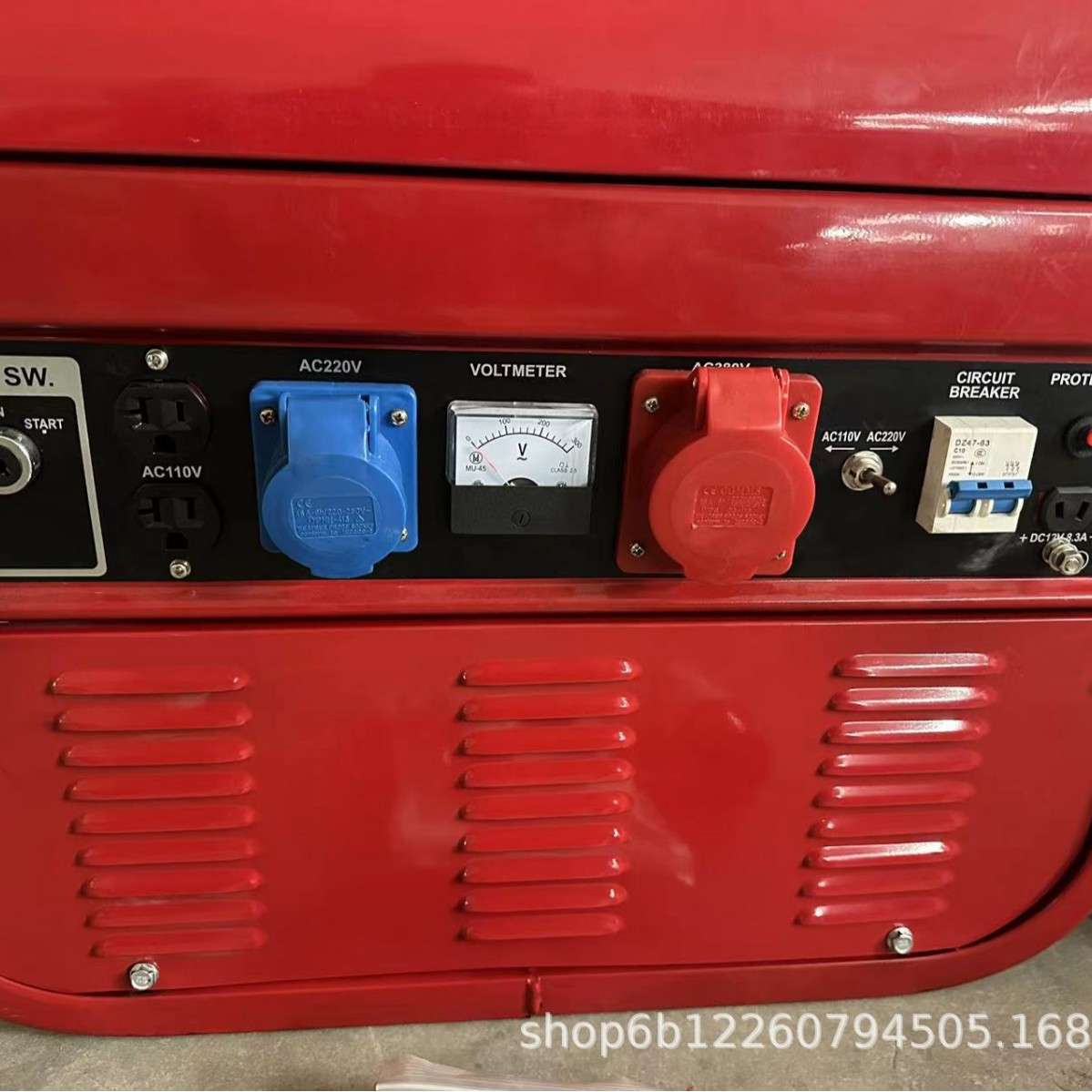 汽油发电机2/3kw7HP电启动三相380V外贸 应急发电户外施工家用