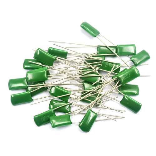 涤纶电容3A472J 4.7NF 1000V472J 直插CL11绿色薄膜电容