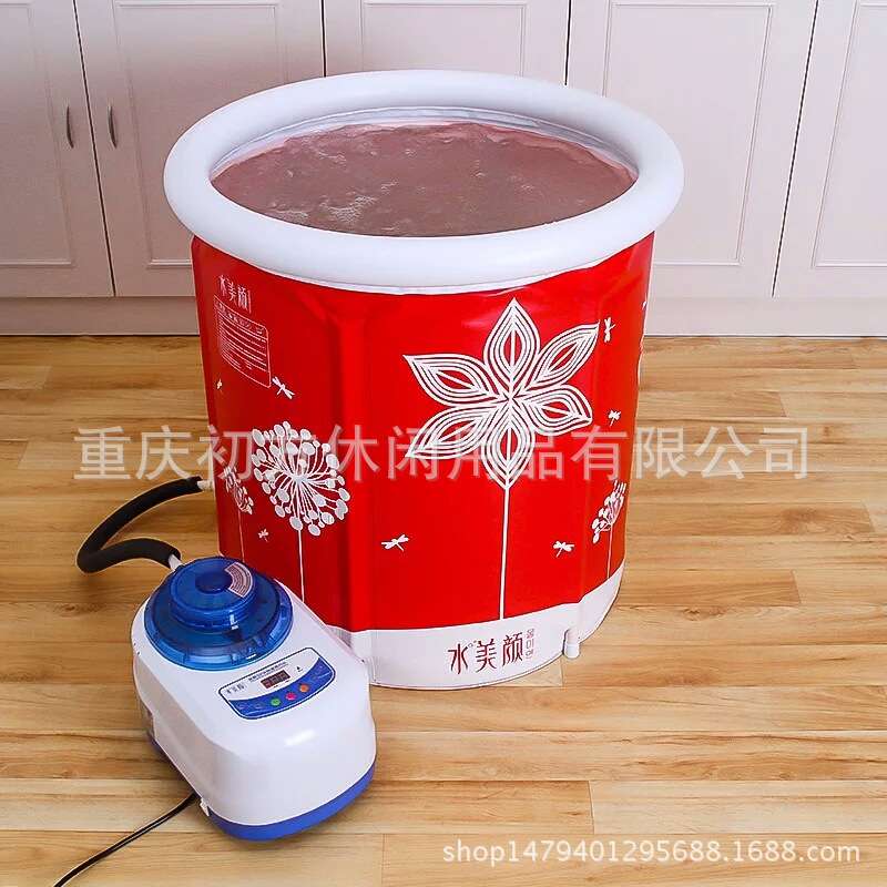 水美颜泡澡蒸熏两用浴桶带盖熏蒸机桑拿按摩汗蒸桶洗澡桶源头厂家