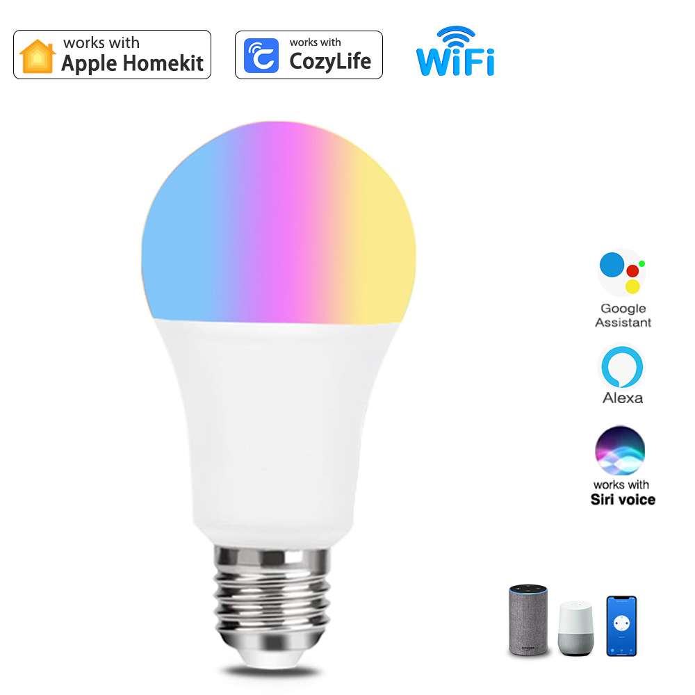 HomeKit智能灯泡rgb调光变色遥控灯泡手机远程APP远程语音控制rsh