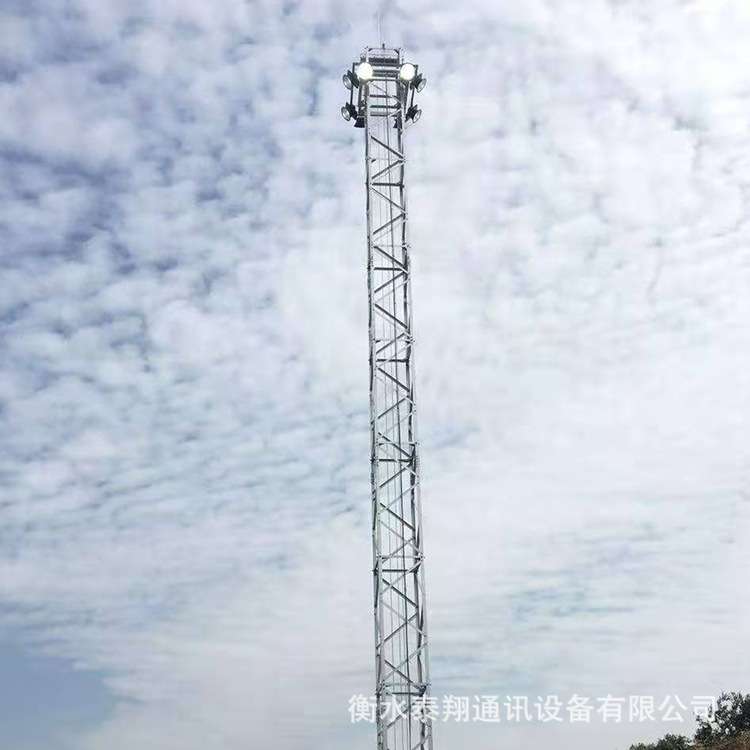 21.5米升降灯塔铁路站场投光灯塔格构式热镀锌灯塔架固定灯塔