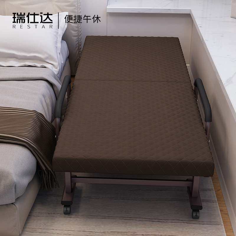瑞仕达折叠床单人办公室午休简易便携可移动瑞士达家用双人午睡床