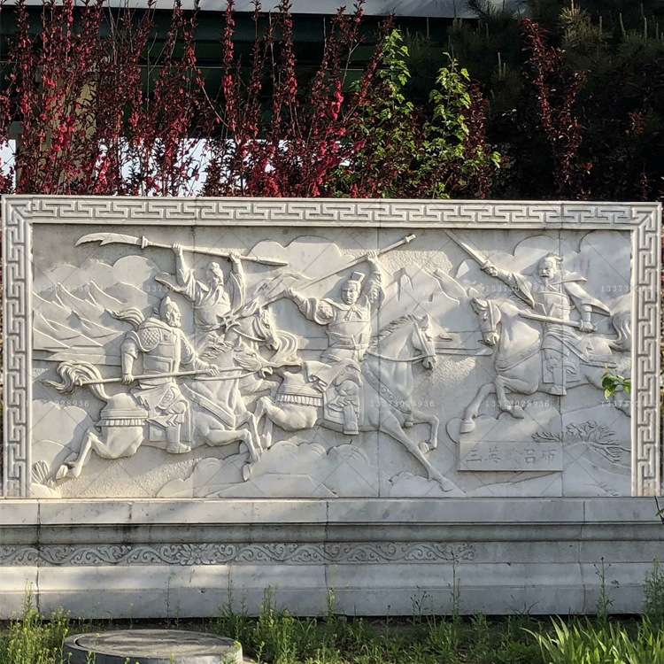石雕人物浮雕大型大理石汉白玉景观墙壁画学校广场文化墙设计制作