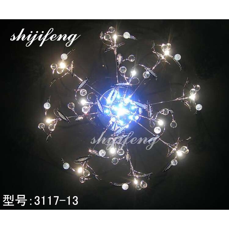 ceiling lamp低压水晶灯吸顶灯温馨客厅水晶吸顶灯卧室温馨枝型灯