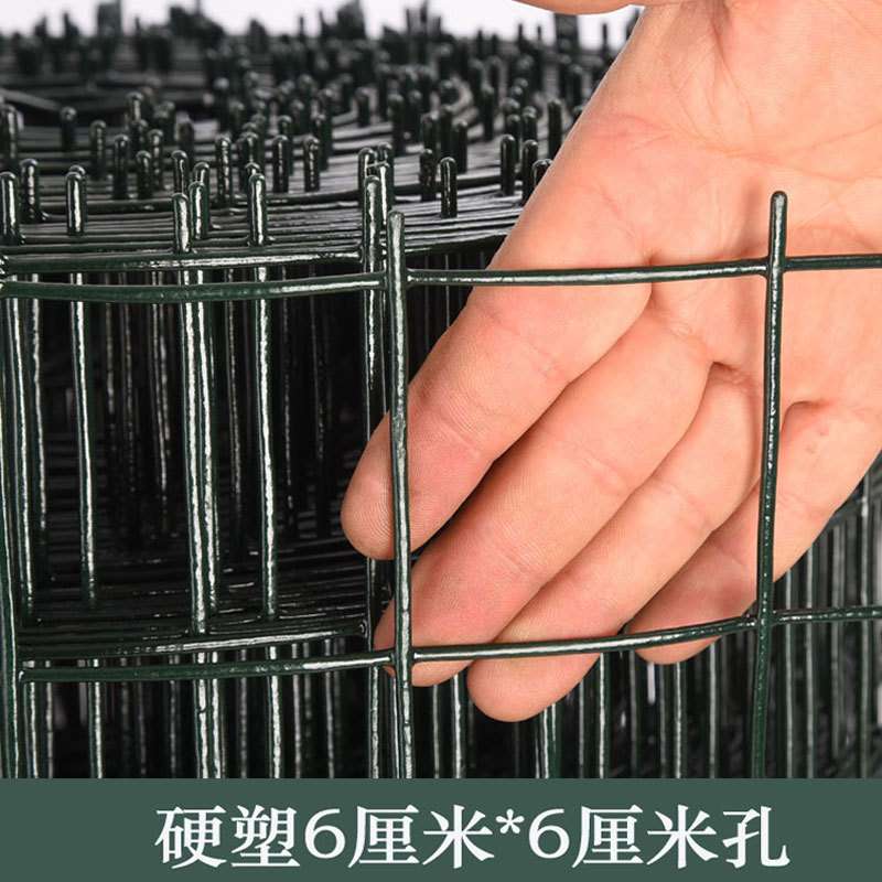 围栏网硬塑荷兰网钢丝网家用养鸡护栏围网加粗小孔户外铁网格网子