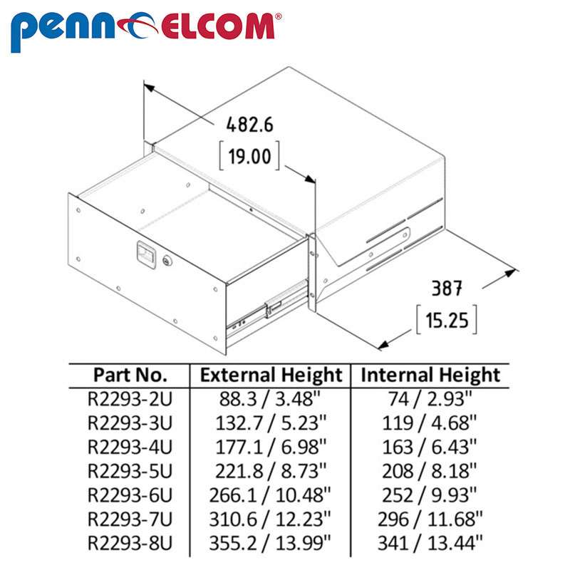 Penn Elcom 番尔康 R2293/6UK网络机柜机箱 服务器 监控机箱机柜