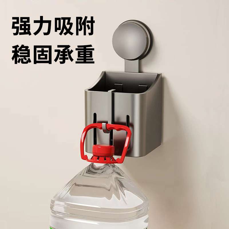吸盘置物架厨房壁挂式墙上姜葱蒜收纳筐家用免打孔水果蔬菜储物篮