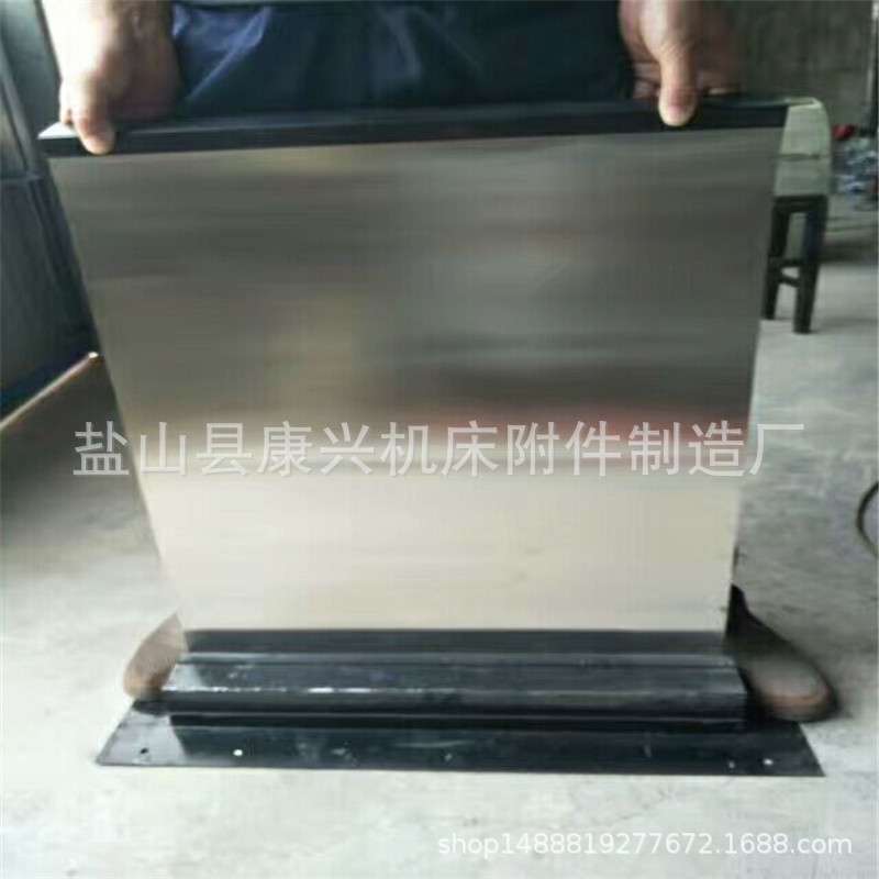 厂家长期制作机床卷帘式伸缩防护罩狭小空间使用不锈钢带防尘罩