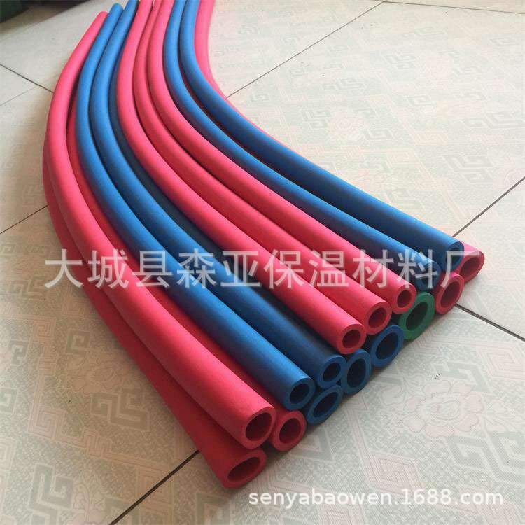 红蓝橡塑保温棉厂家阻燃防冻冷热水保温红蓝橡塑管
