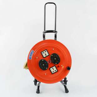 32A绕线盘3x4+1(50)米线缆盘拖线盘 收线器移动手提电缆盘380V