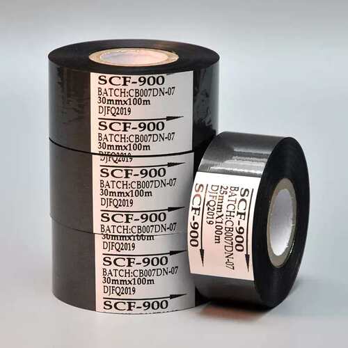 SCF-900 907打码机色带 30mm 35 25 100mm原装专用 耐高温 耐冷冻