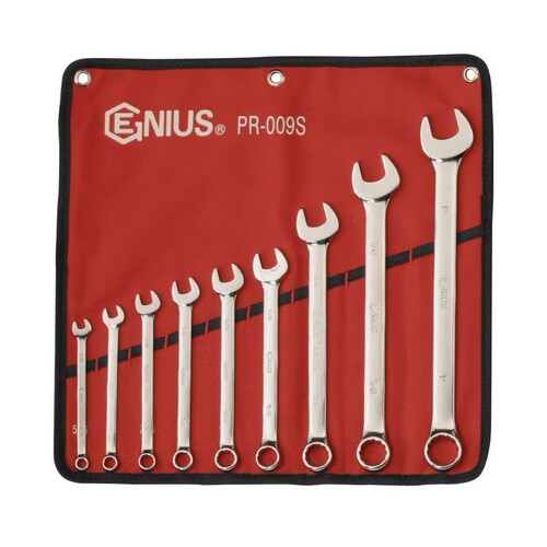 天赋（GENIUS）进口工具组套9件套PR-009S精抛光英制两用扳手