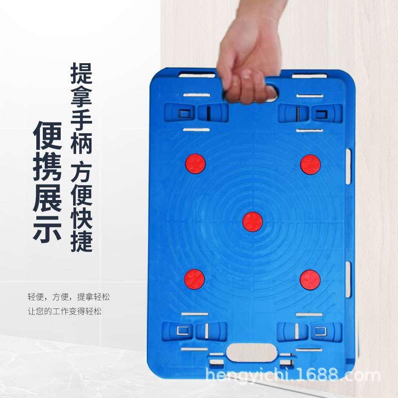 恒易驰静音乌龟车塑料周转车可拼接仓库搬运车加厚拖车移动小托盘