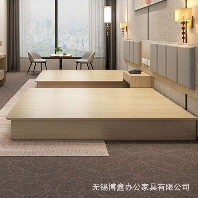 宾馆专用床客房公寓民宿快捷简单现代单双人酒店家具标间全套