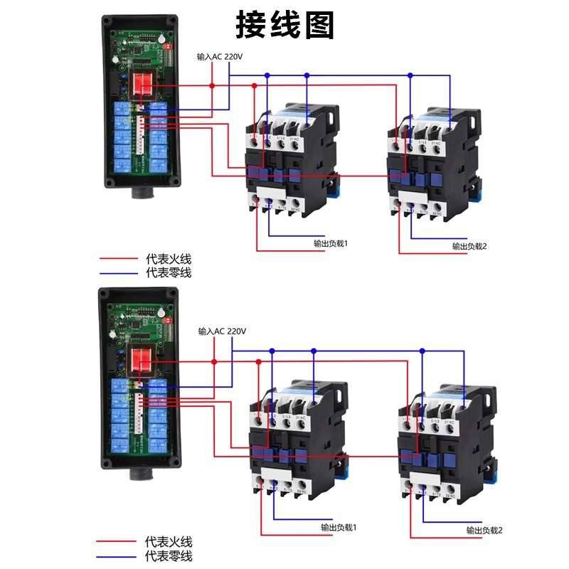 FSK工业控制电机升降机塔吊大货车尾板车大棚农业220V远距离开关