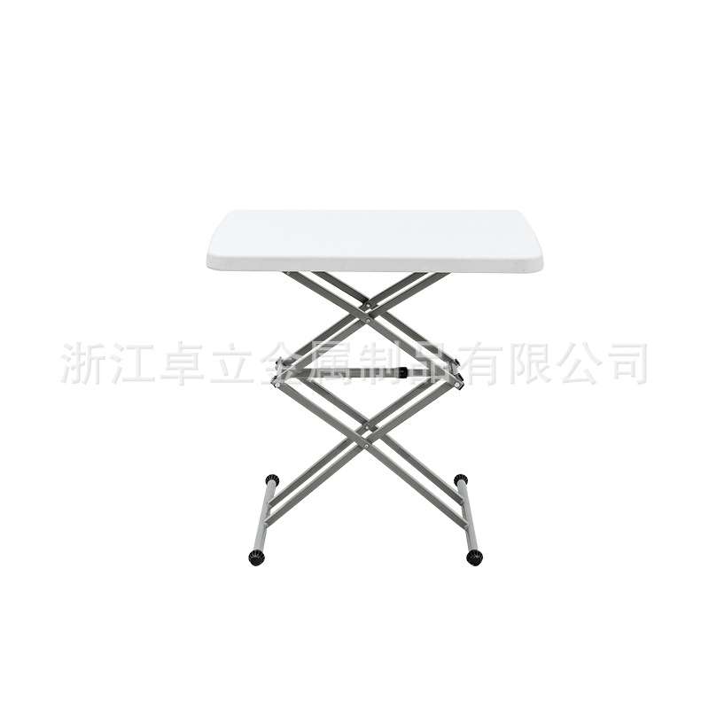 SJ64家用简易可折叠户外商务便捷餐桌吹塑料家具桌椅组合三挡升降