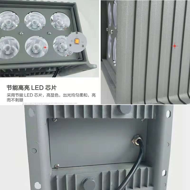 LED户外壁灯双头单头方形外墙上下射灯投光室外柱子围墙灯一束光