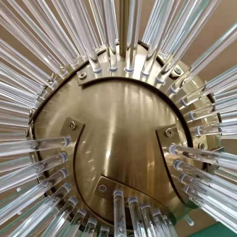 亚克力棒铁艺吊灯酒店工程灯具 304不锈钢LED吸顶大LED吊灯