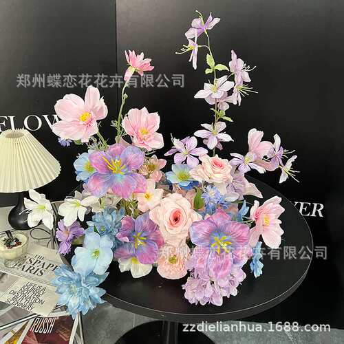 仿真成品桌花床头花订婚装饰备婚花艺派对布置4S店商场样板间摆件